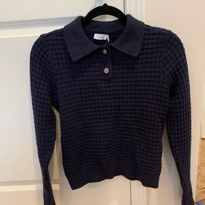 Onia Waffle Sweater Polo